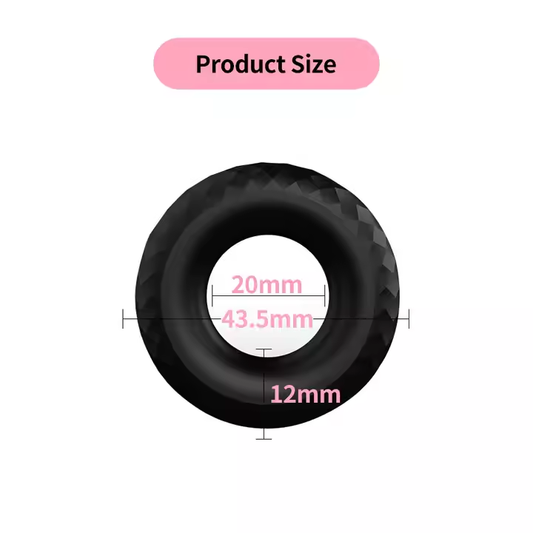 Get Him Firm- Individual Male Ring- Black