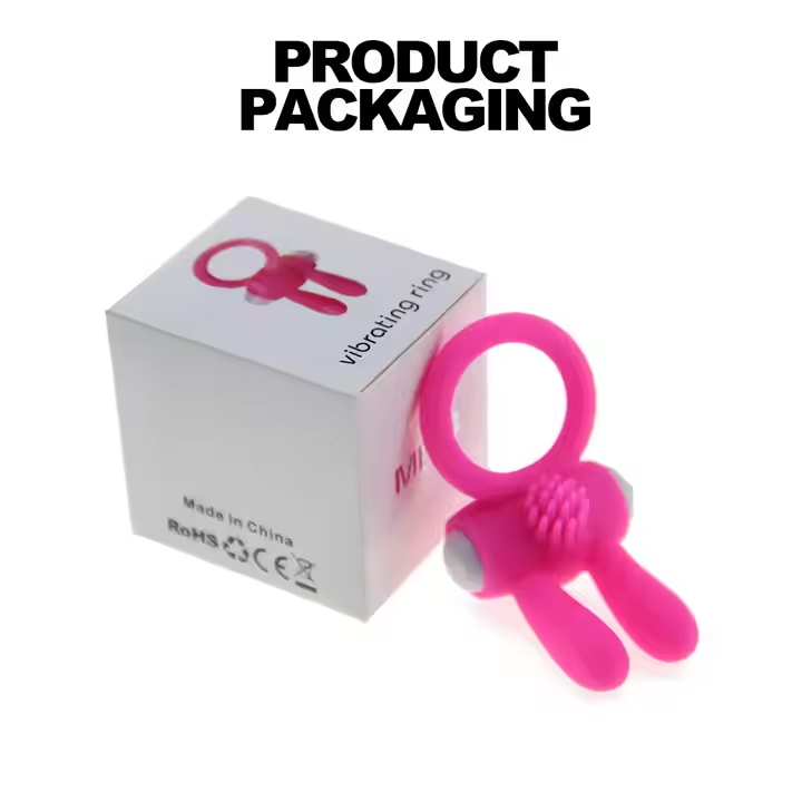 Strengthen Him-Single Speed Vibrating Dual Penis Ring- Blue
