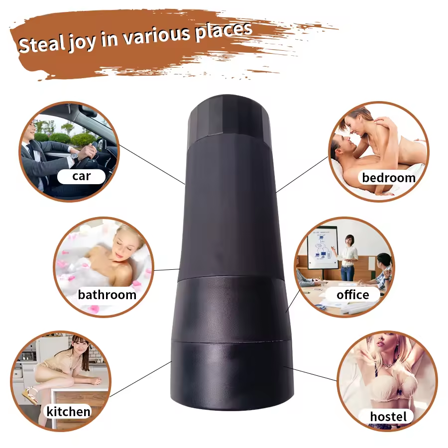 Jack Ry - Male Vibrating & Sucking Massager-Black