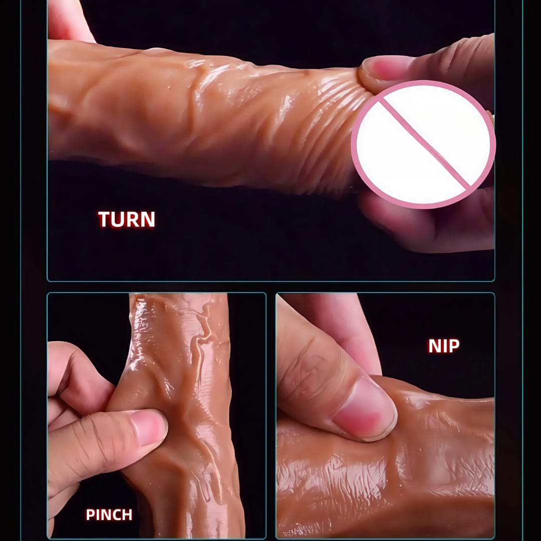 Your Lover- 4 in 1 Realistic Telescopic Dildo- Flesh