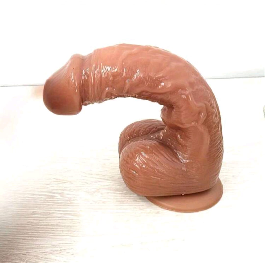 Please Me- Soft Realistic Dildo with Testicles- Flesh