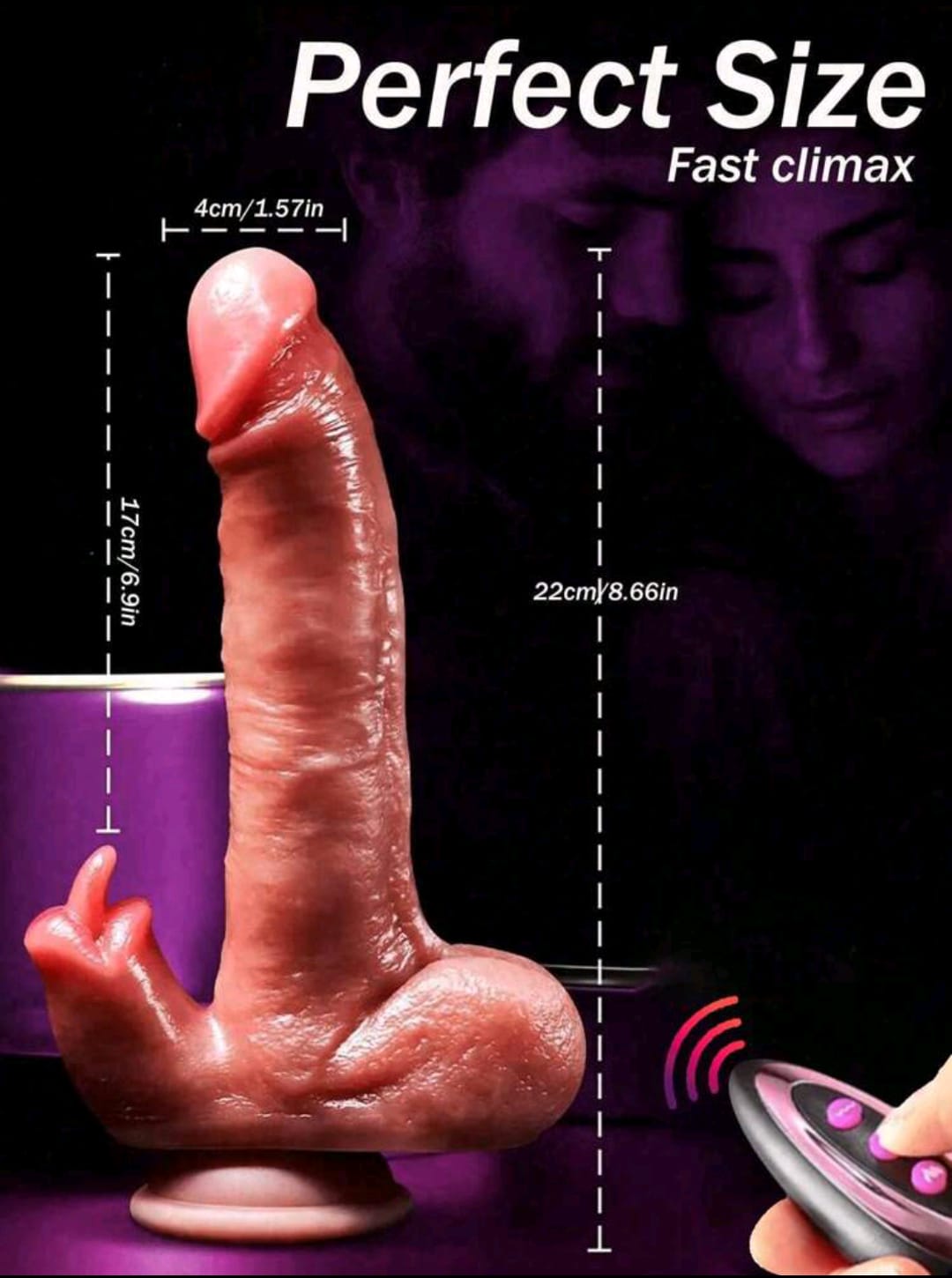 Her Muse- 3 in 1 Realistic Dildo- Flesh