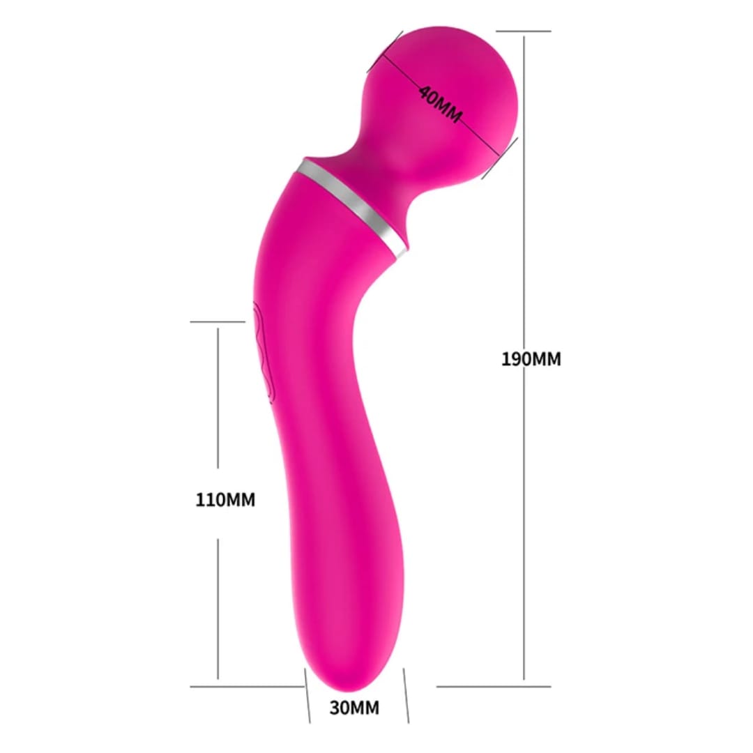 Euphoria- 4 in 1 Vibrating Wand Massager- Pink