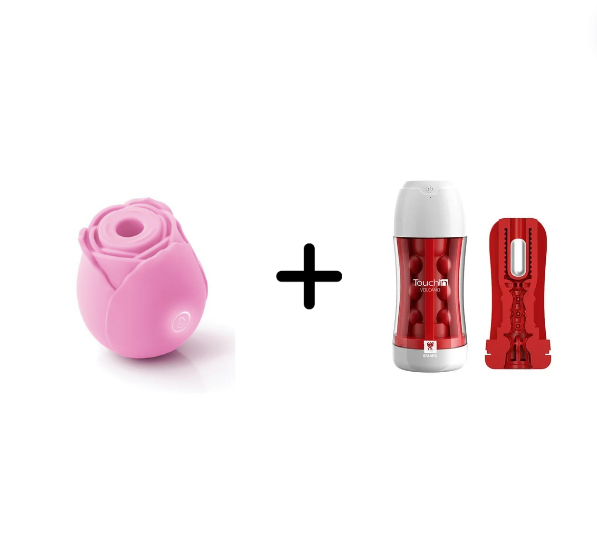 Belle Exotics | Pleasure Products BELLE BUNDLE SAUCY GLOW- HIS & HER ROSE BUNDLE- SUCKING