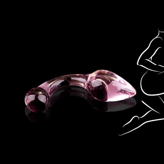 Belle Exotics ANAL TOYS UNTAMED - GLASS ANAL PLUG - PINK