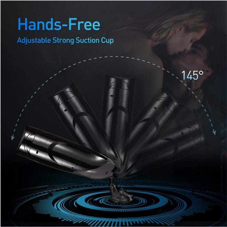 Belle Exotics Enterprises Limited KING TITAN- VIBRATING MALE MASSAGER CUP- BLACK