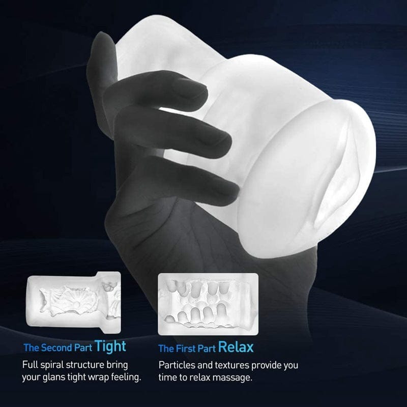 Belle Exotics Enterprises Limited KING TITAN- VIBRATING MALE MASSAGER CUP- BLACK