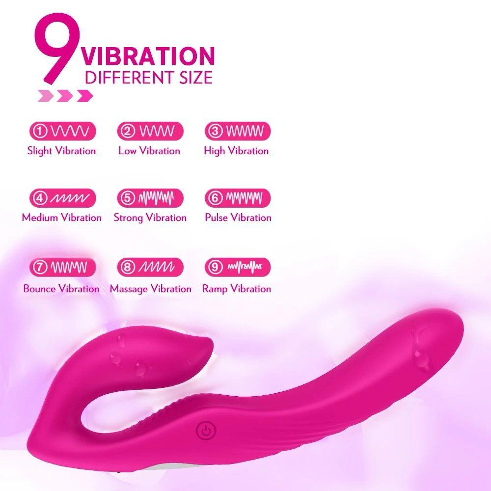 Belle Exotics Enterprises Limited DYNAMIC DUO- DOUBLE SIDED ANAL AND G SPOT VIBRATOR- PINK