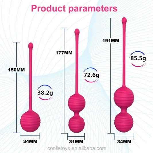 Belle Exotics KEGEL LEADING LADY- 3PC KEGEL BALL SET- TRINIDAD AND TOBAGO- Elevate Sensual Wellness with Belle Exotics Kegel Balls - Embracing Empowerment in Trinidad and Tobago, Jamaica, Barbados, Guyana, Bahamas, USA, and Canada