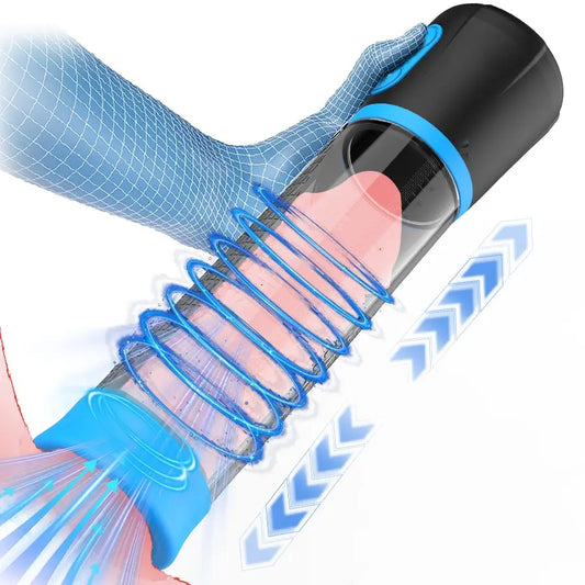 Belle Exotics MALE TOYS HIS WAY ELECTRIC PENIS PUMP - BLUE - TRINIDAD AND TOBAGO- Confidence and Passion with Belle Exotics Male Enhancers Collection - Unleash Desire in Trinidad and Tobago, Jamaica, Barbados, Guyana, Bahamas, USA, and Canada