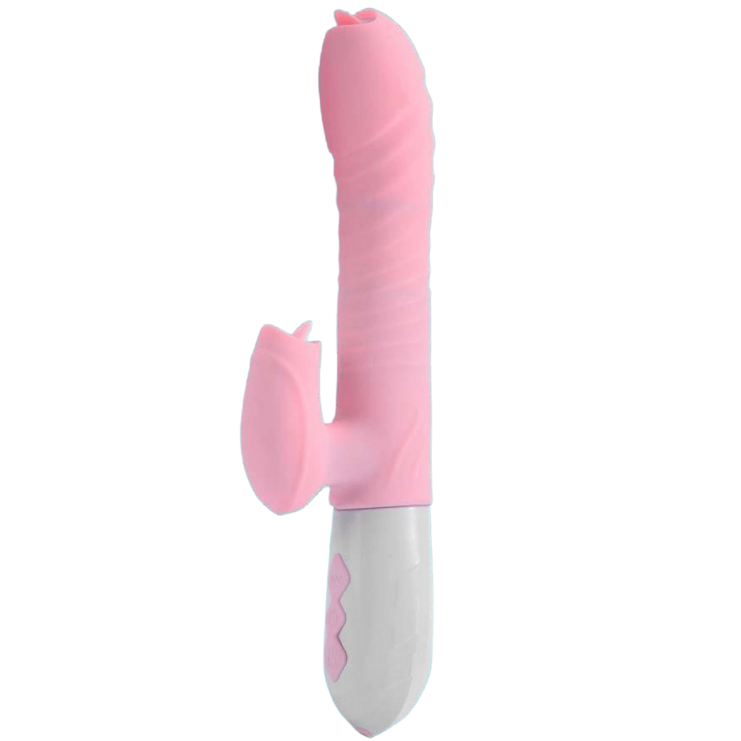 Belle Exotics Rabbits DRIPPING -THRUSTING RABBIT VIBRATOR - PURPLE