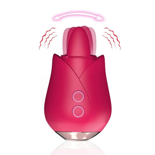 VIBRATORS LAVA TONGUE LICKING ROSE TOY VIBRATOR - ROSE RED- BELLE EXOTICS-TRINIDAD AND TOBAGO-Discover Pleasure and Style with Belle Exotics Vibrator Collection - Empowering Intimacy in Trinidad and Tobago, Jamaica, Barbados, Guyana, Bahamas, USA, and Canada