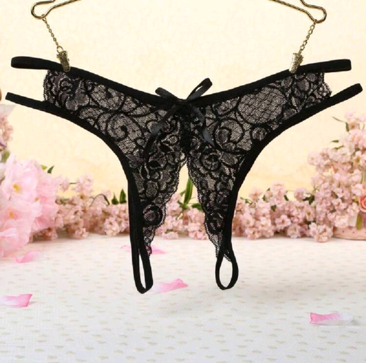 After Hours- Lace Crotchless Panties- Black (One size). Shop Mi Amore’s luxurious lingerie teddies. Perfect for intimate wear and special occasions, delivered across Trinidad and Tobago
Mi Amore House of Styles
