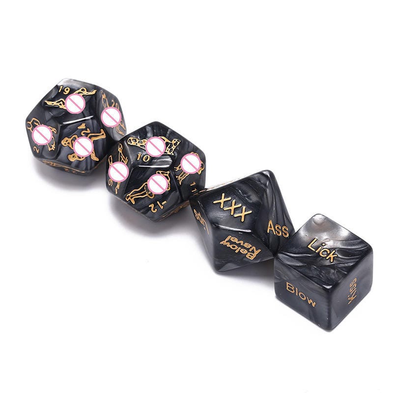 Belle Exotics BELLE BUNDLE GOOD LEISURE ME DICE SET - 2 PAIRS BLACK-TRINIDAD AND TOBAGO-Unleash Passion and Connection with Belle Exotics Couple Toy Collection - Redefining Intimacy in Trinidad and Tobago, Jamaica, Barbados, Guyana, Bahamas, USA, and Canada
