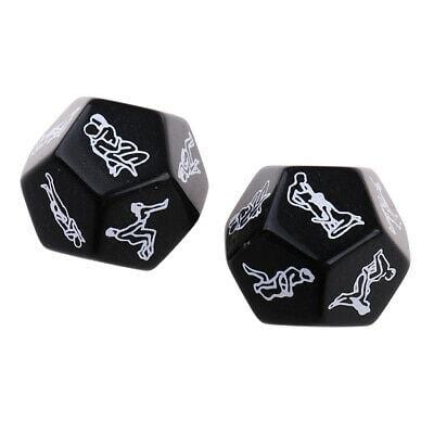 FUN TIME-BLACK SEX POSITION DICE PAIR - BLACK - BELLE EXOTICS-TRINIDAD AND TOBAGO-Unleash Passion and Connection with Belle Exotics Couple Toy Collection - Redefining Intimacy in Trinidad and Tobago, Jamaica, Barbados, Guyana, Bahamas, USA, and Canada