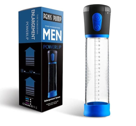 Belle Exotics MALE TOYS HIS WAY ELECTRIC PENIS PUMP - BLUE - TRINIDAD AND TOBAGO- Confidence and Passion with Belle Exotics Male Enhancers Collection - Unleash Desire in Trinidad and Tobago, Jamaica, Barbados, Guyana, Bahamas, USA, and Canada