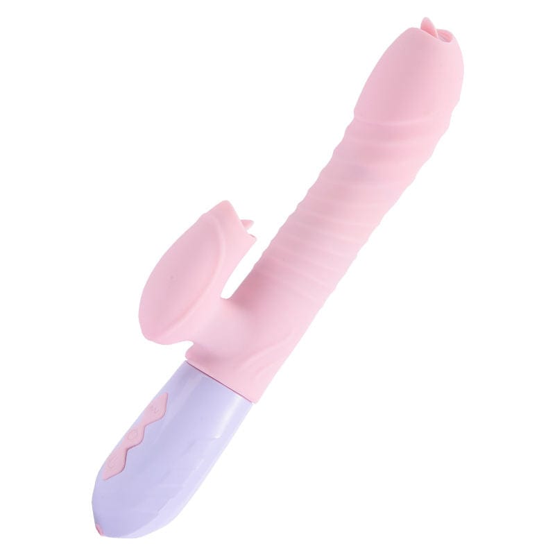 Belle Exotics Rabbits DRIPPING THRUSTING RABBIT VIBRATOR - PINK-Discover Pleasure and Style with Belle Exotics Vibrator Collection - Empowering Intimacy in Trinidad and Tobago, Jamaica, Barbados, Guyana, Bahamas, USA, and Canada