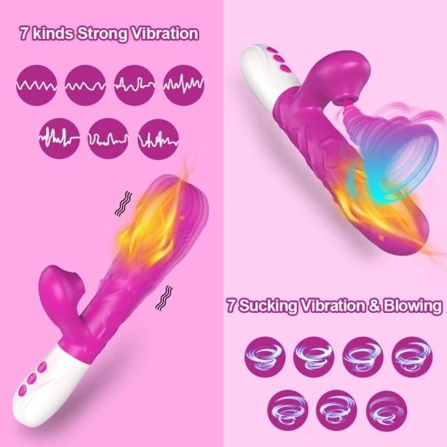 LOADS OF PASSION THRUSTING RABBIT -PURPLE-BELLE EXOTICS-TRINIDAD AND TOBAGO-Discover Pleasure and Style with Belle Exotics Vibrator Collection - Empowering Intimacy in Trinidad and Tobago, Jamaica, Barbados, Guyana, Bahamas, USA, and Canada