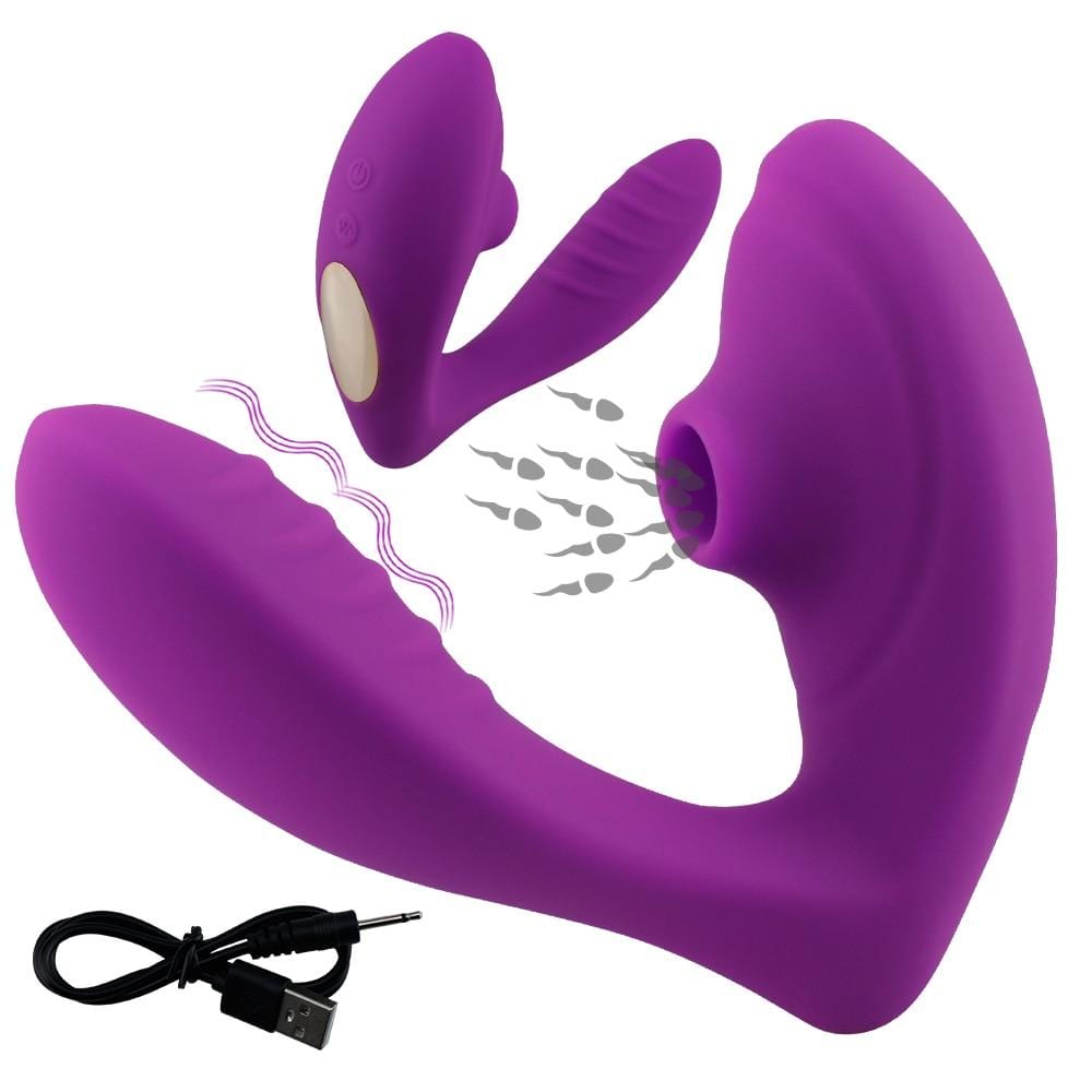 I COME FIRST - SUCKING VIBRATING PANTY - PURPLE - BELLE EXOTICS-TRINIDAD AND TOBAGO-Discover Pleasure and Style with Belle Exotics Vibrator Collection - Empowering Intimacy in Trinidad and Tobago, Jamaica, Barbados, Guyana, Bahamas, USA, and Canada