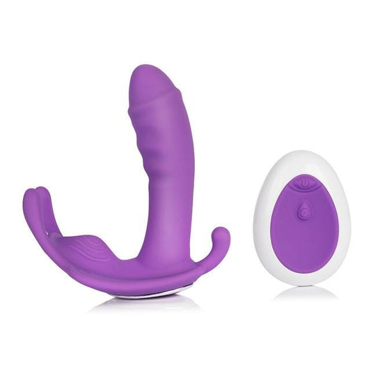 JUST FOR YOU - REMOTE CONTROL VIBRATING  PANTY - PURPLE - BELLE EXOTICS-TRINIDAD AND TOBAGO-Discover Pleasure and Style with Belle Exotics Vibrator Collection - Empowering Intimacy in Trinidad and Tobago, Jamaica, Barbados, Guyana, Bahamas, USA, and Canada