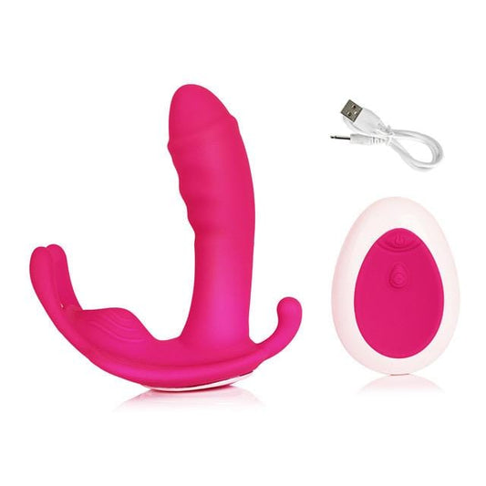 JUST FOR YOU - REMOTE CONTROL VIBRATING  PANTY - PINK- BELLE EXOTICS-TRINIDAD AND TOBAGO-Discover Pleasure and Style with Belle Exotics Vibrator Collection - Empowering Intimacy in Trinidad and Tobago, Jamaica, Barbados, Guyana, Bahamas, USA, and Canada