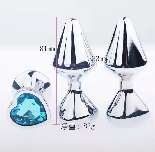 Tease Me- Chrome Anal Plug- Small