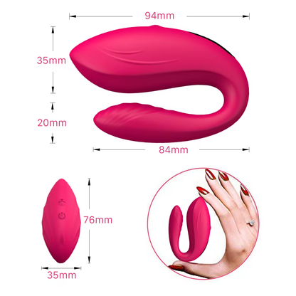 MAKING IT RAIN- REMOTE CONTROL VIBRATOR - PINK