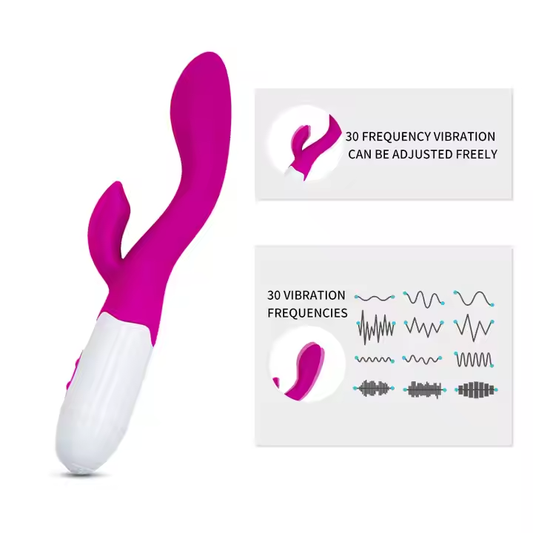 RIDING SOLO RABBIT VIBRATOR - ROSE- BELLE EXOTICS-TRINIDAD AND TOBAGO-Discover Pleasure and Style with Belle Exotics Vibrator Collection - Empowering Intimacy in Trinidad and Tobago, Jamaica, Barbados, Guyana, Bahamas, USA, and Canada