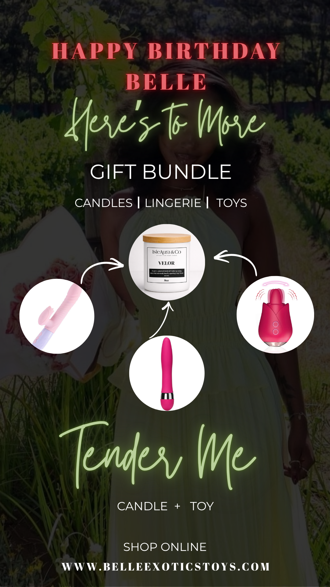 Tender Me- Connect To Me Bundle- Toy + Candle