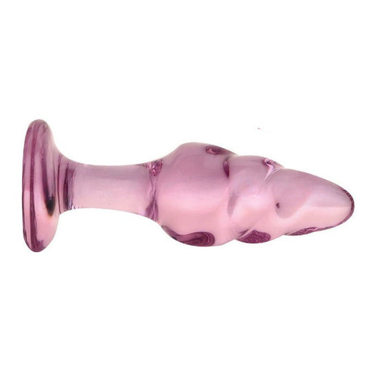 UNTAMED - GLASS ANAL PLUG - PINK