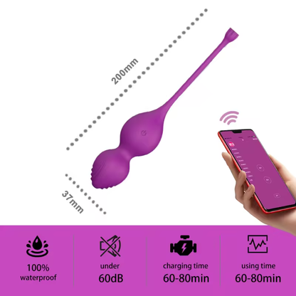 ALREADY THERE- APP CONTROLLED KEGEL EGG- PURPLE