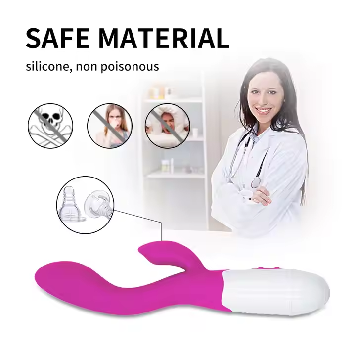 Riding Solo- Stimulating Rabbit Vibrator- Purple