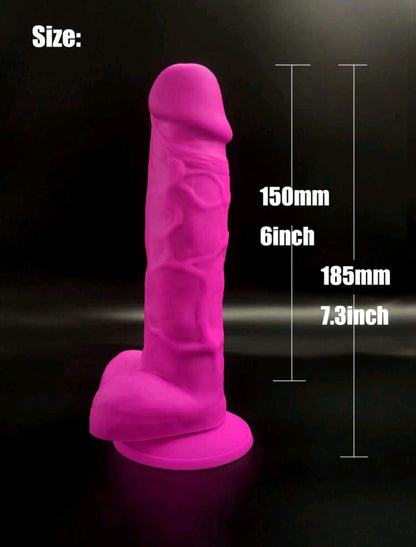 Belle Exotics DILDO BLOOM- SOFT FLESK-LIKE SUCTION DILDO - PURPLE-TRINIDAD-Discover Exquisite Pleasure with Belle Exotics Dildo Collection