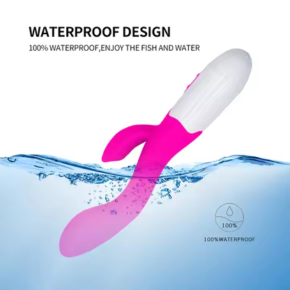 Riding Solo- Stimulating Rabbit Vibrator- Purple