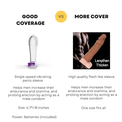 GOOD COVERAGE- VIBRATING PENIS SLEEVE