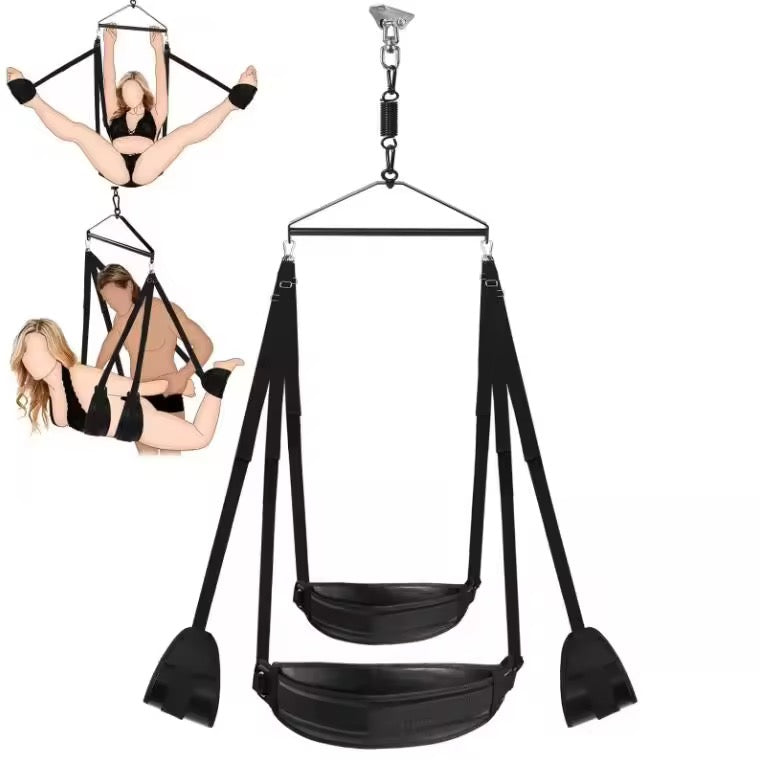 Belle Exotics Enterprises Limited BONDAGE SET VERTICAL BLISS- DOOR HARNESS- BLACK-  Unleash Desire in Trinidad and Tobago, Jamaica, Barbados, Guyana, Bahamas, USA, and Canada

