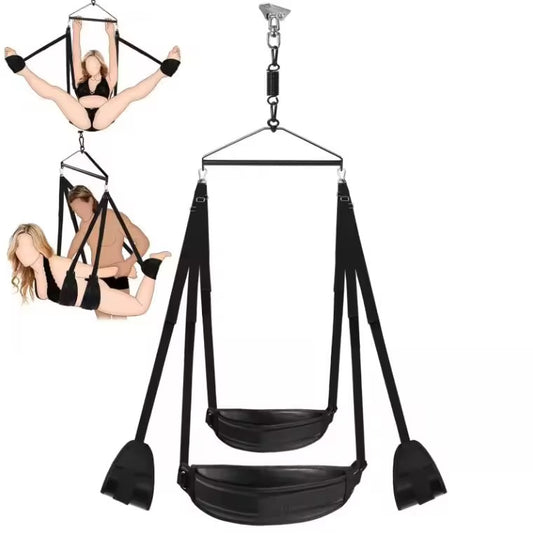 Belle Exotics Enterprises Limited BONDAGE SET VERTICAL BLISS- DOOR HARNESS- BLACK-  Unleash Desire in Trinidad and Tobago, Jamaica, Barbados, Guyana, Bahamas, USA, and Canada

