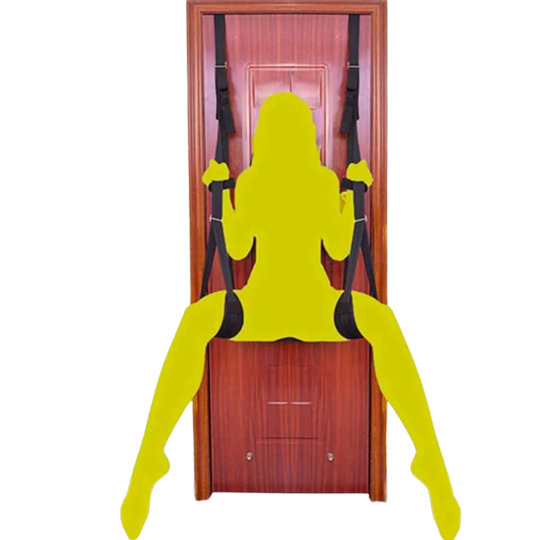 Belle Exotics Enterprises Limited BONDAGE SET VERTICAL BLISS- DOOR HARNESS- BLACK-  Unleash Desire in Trinidad and Tobago, Jamaica, Barbados, Guyana, Bahamas, USA, and Canada

