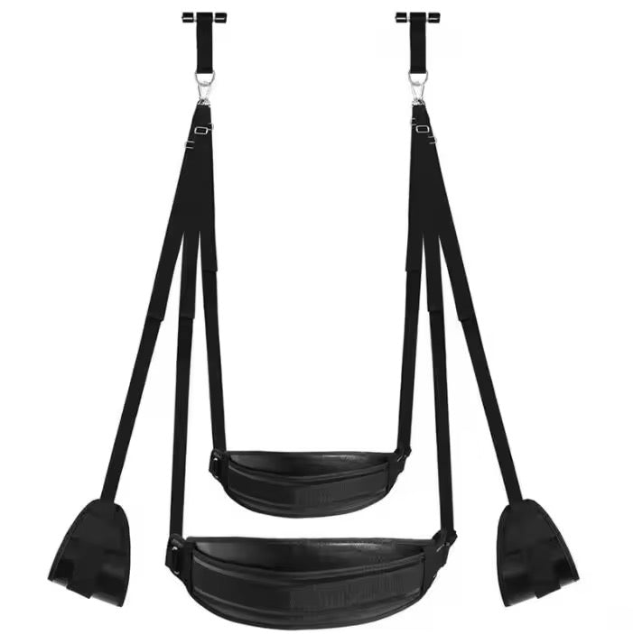 Belle Exotics Enterprises Limited BONDAGE SET VERTICAL BLISS- DOOR HARNESS- BLACK-  Unleash Desire in Trinidad and Tobago, Jamaica, Barbados, Guyana, Bahamas, USA, and Canada