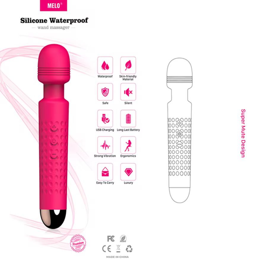 Belle Exotics Enterprises Limited- DAMN JUICY- 25 SPEED VIBRATING WAND-Pink 