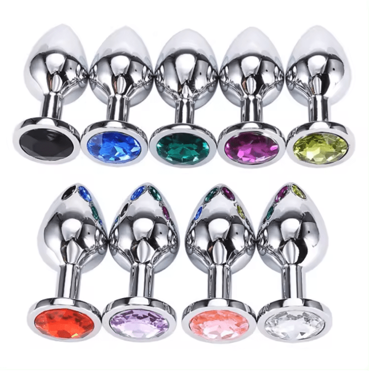 Belle Exotics Enterprises Limited ANAL TOYS CRYSTAL ME- CHROME METAL ANAL PLUG (LARGE