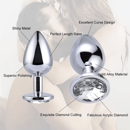Belle Exotics Enterprises Limited ANAL TOYS CRYSTAL ME- CHROME METAL ANAL PLUG (LARGE)