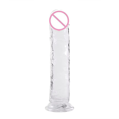 Belle Exotics- Inch Me Out - Soft Flesh Dildo- 7 Inches (Medium)- Transparent Unleash Desire in Trinidad and Tobago, Jamaica, Barbados, Guyana, Bahamas, USA, and Canada