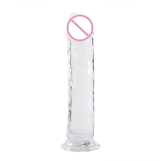 Belle Exotics- Inch Me Out - Soft Flesh Dildo- 7 Inches (Medium)- Transparent Unleash Desire in Trinidad and Tobago, Jamaica, Barbados, Guyana, Bahamas, USA, and Canada