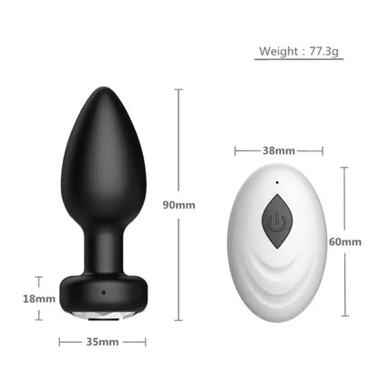 Belle Exotics- Backstage Bliss- Remote Controlled Vibrating Anal Plug- Small- Unleash Desire in Trinidad and Tobago, Jamaica, Barbados, Guyana, Bahamas, USA, and Canada
