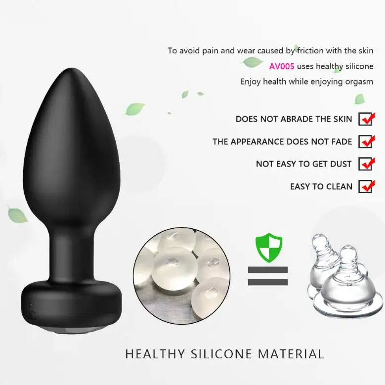Belle Exotics- Backstage Bliss- Remote Controlled Vibrating Anal Plug- Small- Unleash Desire in Trinidad and Tobago, Jamaica, Barbados, Guyana, Bahamas, USA, and Canada
