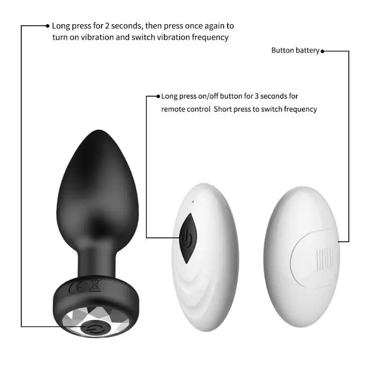 Belle Exotics- Backstage Bliss- Remote Controlled Vibrating Anal Plug- Small- Unleash Desire in Trinidad and Tobago, Jamaica, Barbados, Guyana, Bahamas, USA, and Canada
