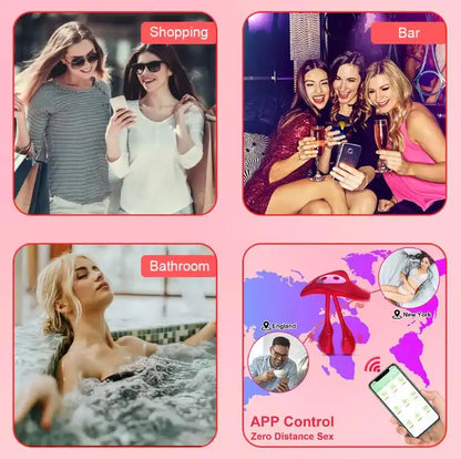 Belle Exotics HER TOYS JELLY- APP CONTROL + DISCREET VIBRATING PANTY- RED-TRINIDAD AND TOBAGO-Discover Pleasure and Style with Belle Exotics Vibrator Collection - Empowering Intimacy in Trinidad and Tobago, Jamaica, Barbados, Guyana, Bahamas, USA, and Canada