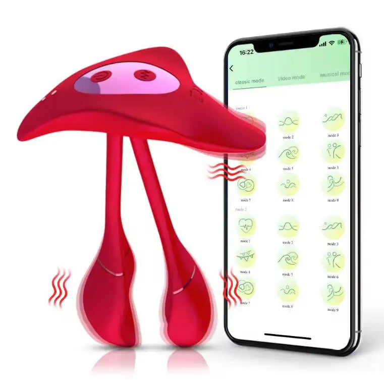 Belle Exotics HER TOYS JELLY- APP CONTROL + DISCREET VIBRATING PANTY- RED-TRINIDAD AND TOBAGO-Discover Pleasure and Style with Belle Exotics Vibrator Collection - Empowering Intimacy in Trinidad and Tobago, Jamaica, Barbados, Guyana, Bahamas, USA, and Canada