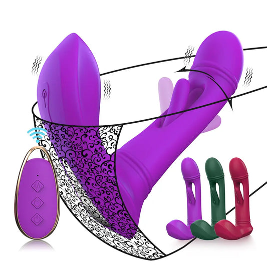 Belle Exotics HER TOYS VIXEN- REMOTE CONTROL 3 IN 1 VIBRATING PANTY- DARK RED. TRINIDAD AND TOBAGO-Discover Pleasure and Style with Belle Exotics Vibrator Collection - Empowering Intimacy in Trinidad and Tobago, Jamaica, Barbados, Guyana, Bahamas, USA, and Canada